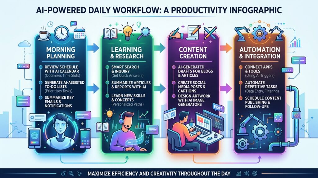 Daily AI usage guide for beginners workflow
