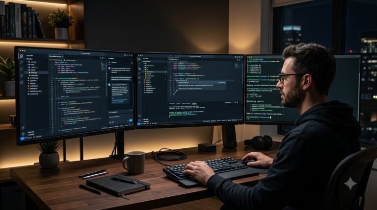 AI Coding Assistant comparison showing Cursor AI GitHub Copilot and Claude Code