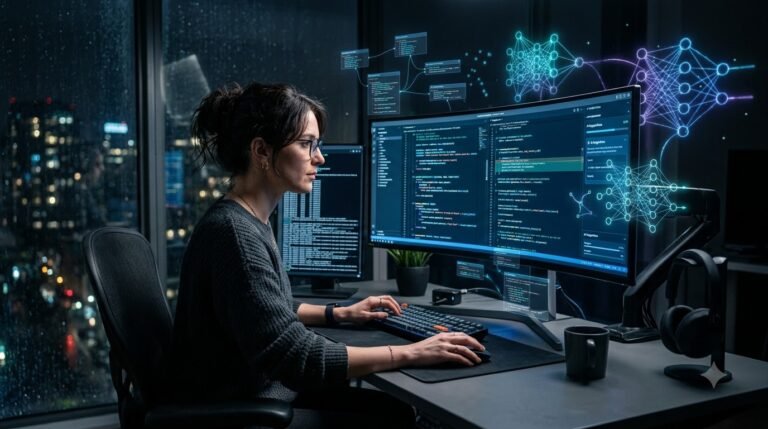 AI Coding IDE coding workflowನಲ್ಲಿ code generation, explanation ಮತ್ತು debuggingಗೆ AI assistance ನೀಡಬಹುದು.
