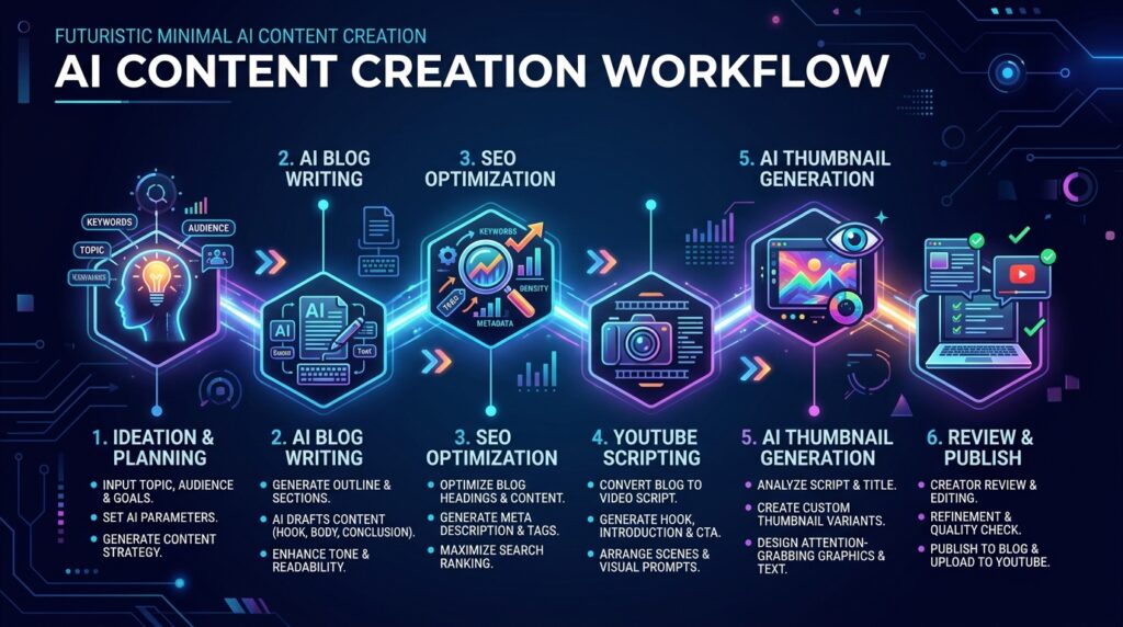 AI content creation workflow