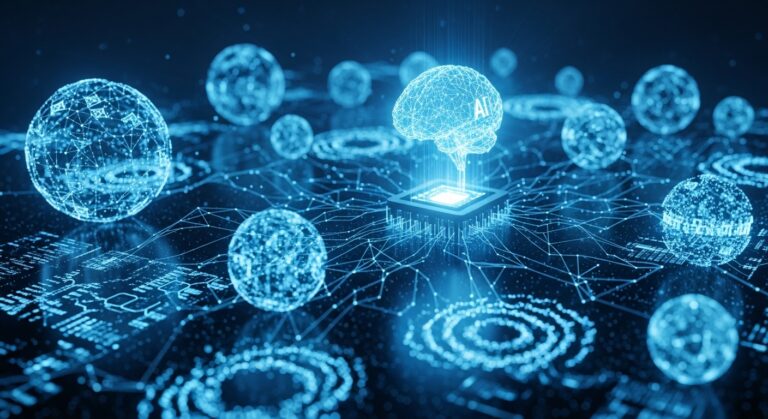 AI Dataset Kannada concept showing data used for AI learning