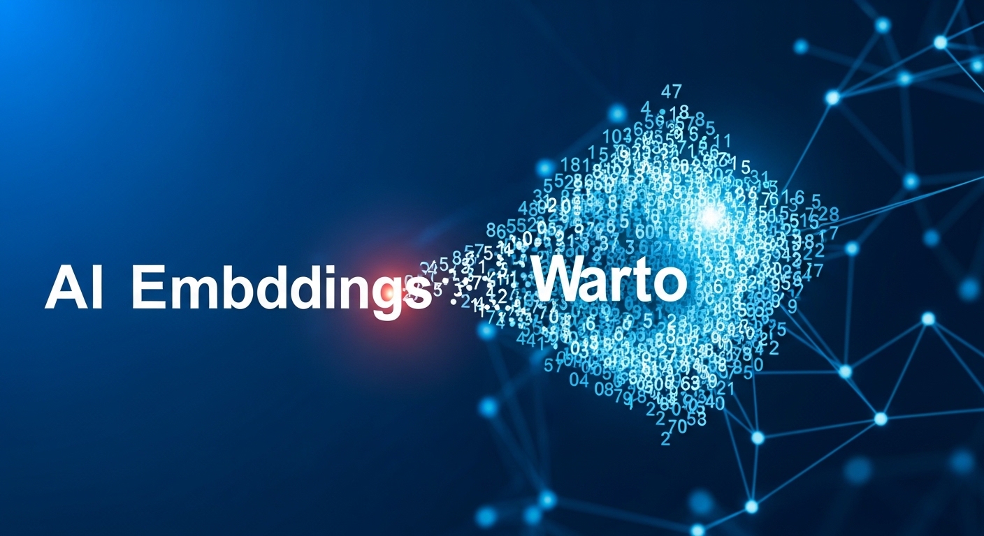 AI system words ಅನ್ನು numerical vectors ಆಗಿ convert ಮಾಡುವ embeddings concept illustration