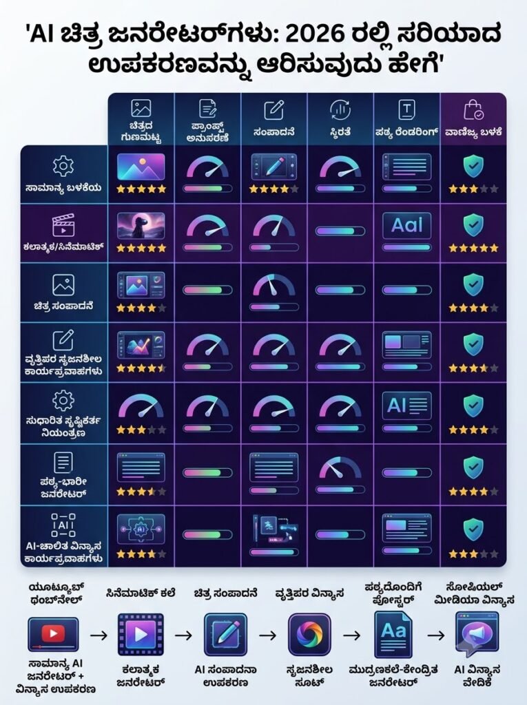 AI Image Generators comparison showing image quality editing text rendering consistency and creator use cases