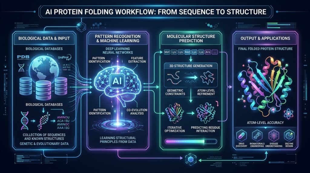 AI protein folding workflow