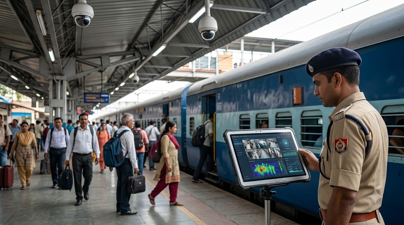 AI Railway Surveillance India improving passenger safety and railway security