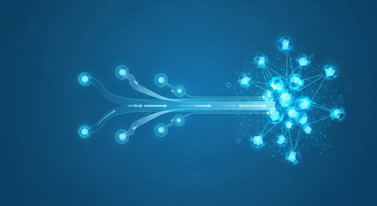 AI reasoning ಮೂಲಕ AI ಹೇಗೆ logical steps ನಲ್ಲಿ decision ತೆಗೆದುಕೊಳ್ಳುತ್ತದೆ ಎಂಬುದನ್ನು ತೋರಿಸುವ illustration