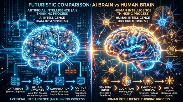 AI reasoning vs human thinking