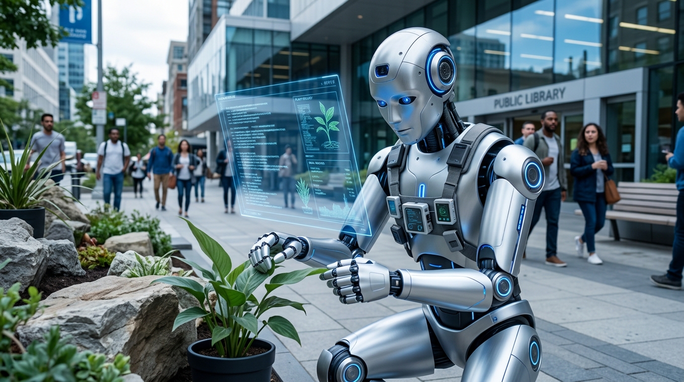 AI robots learning in real world