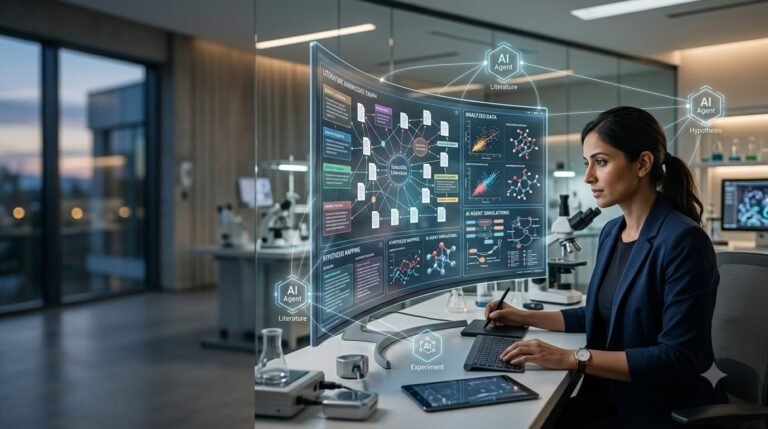 AI Scientific Agents helping researchers analyze scientific papers data and hypotheses