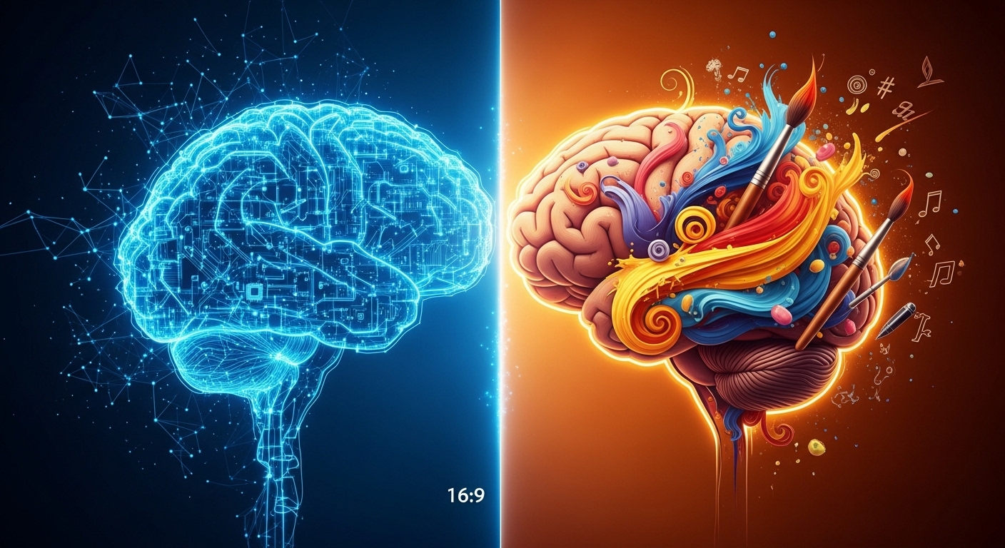 AI vs Human Creativity comparison