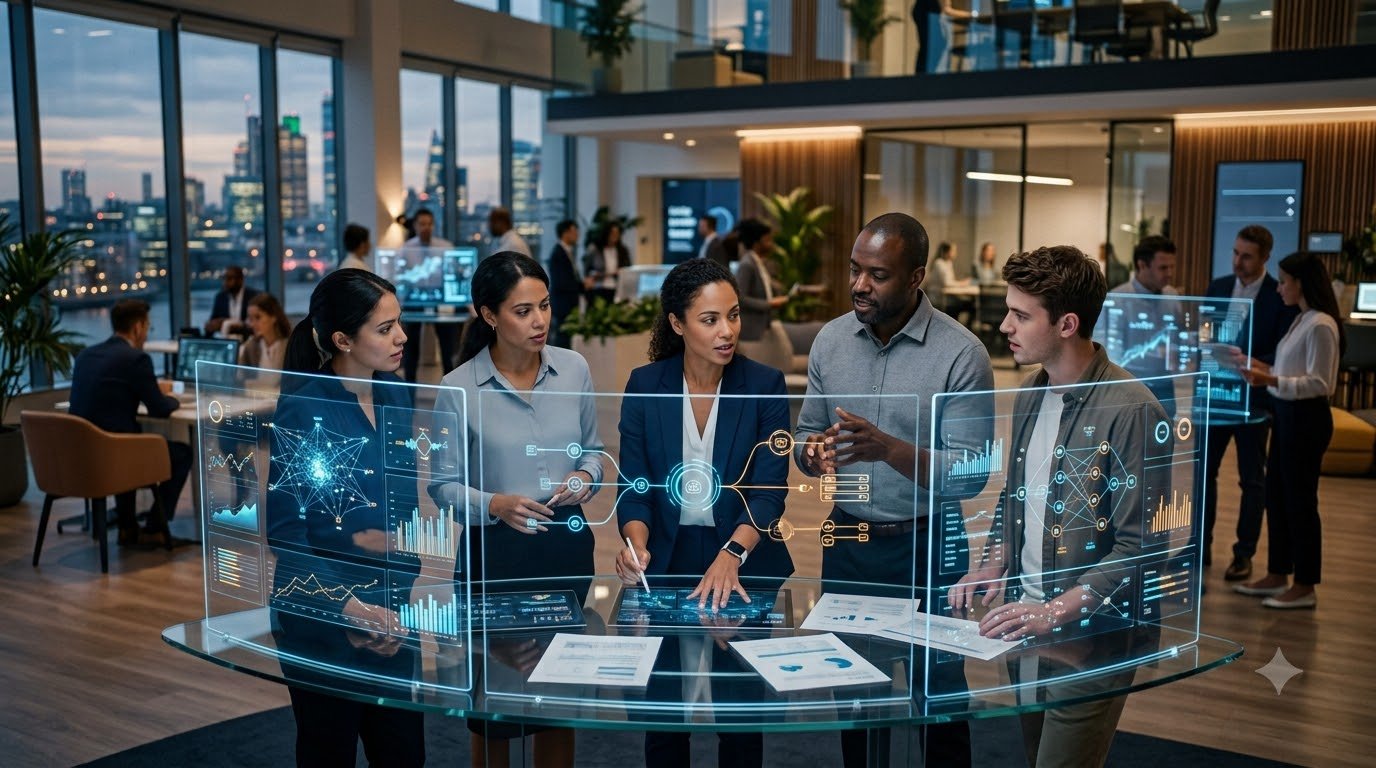 Enterprise AI Copilots helping employees with business productivity and AI automation