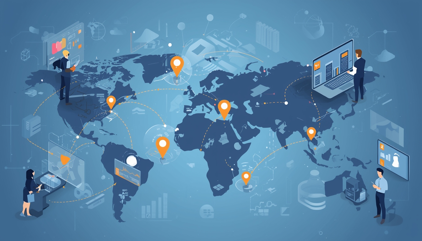 Global AI adoption trends visualized across the world