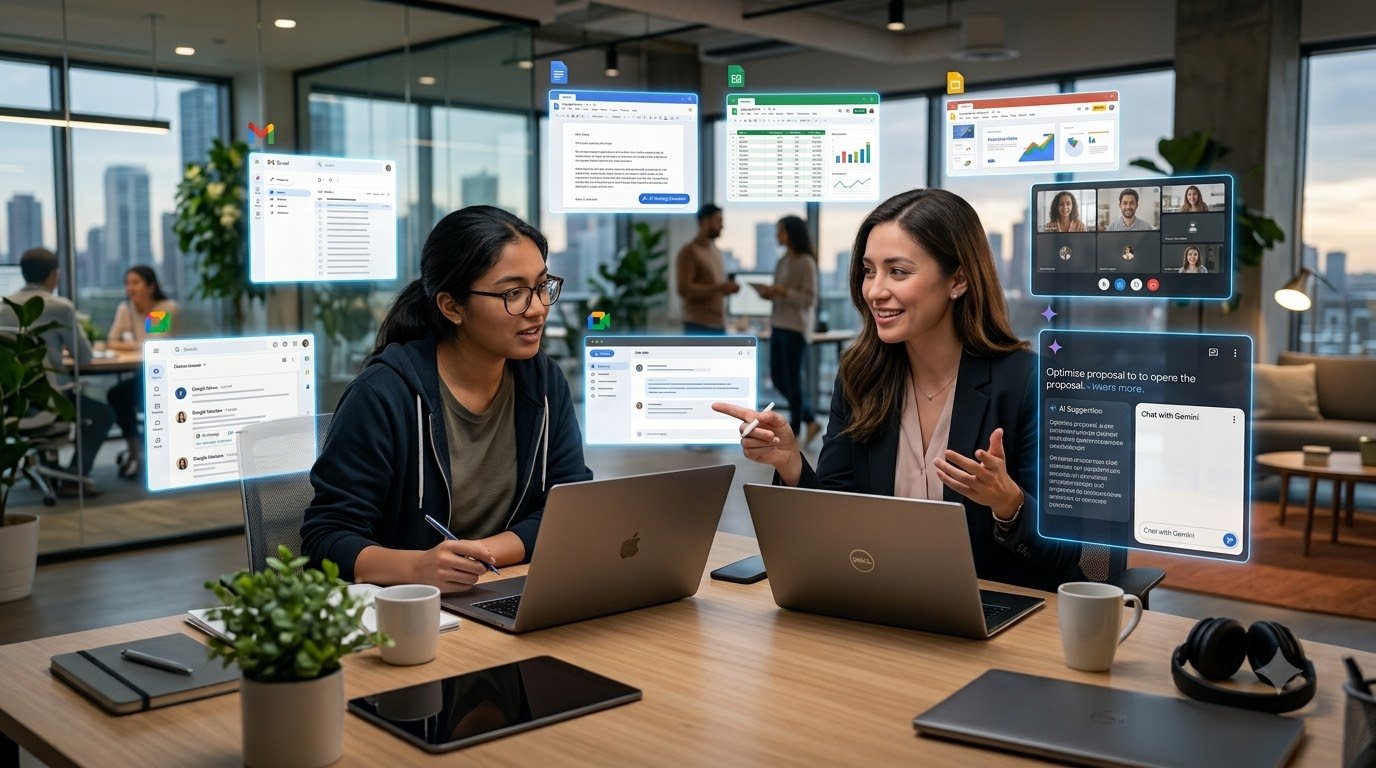 Google Gemini Workspace helping students, professionals and businesses improve productivity with Gemini AI