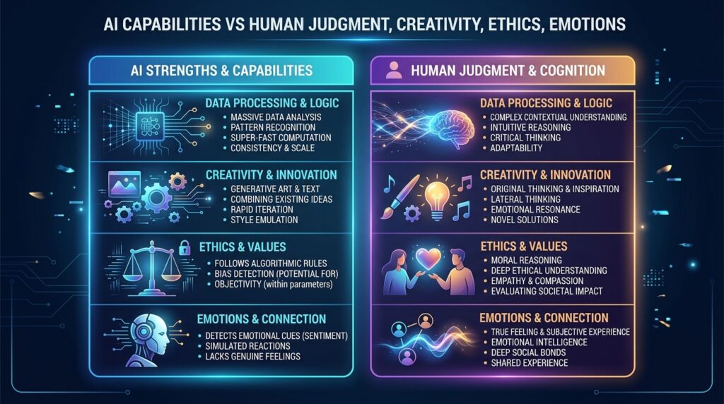 human judgment and AI comparison
