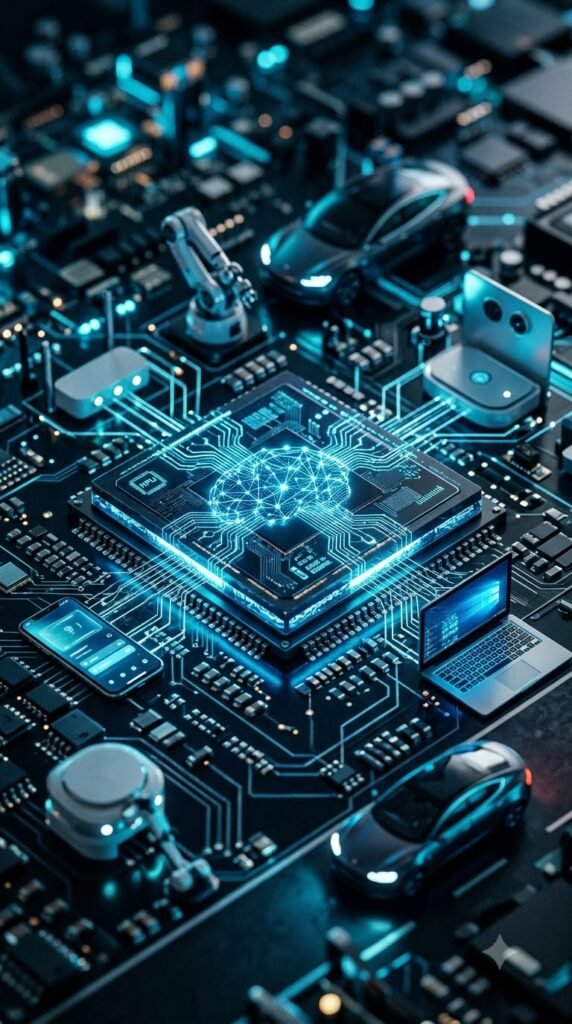 Next-Generation AI Chips powering on-device intelligence across smart devices.