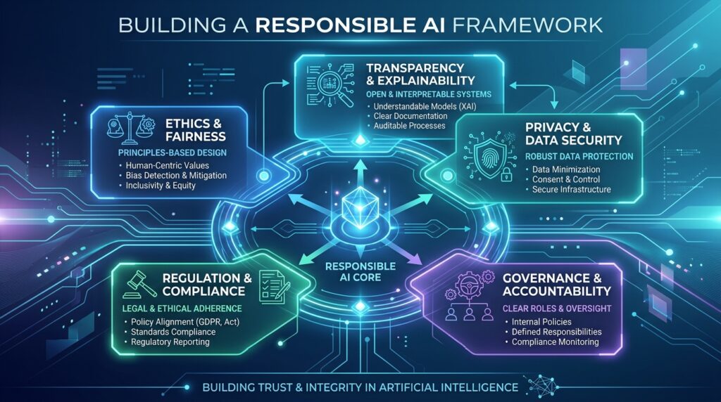 Responsible AI framework workflow